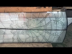 25 мм ламинированные двойные и тройные стеклянные окна французские двери декоративные свинцовые стеклянные панели