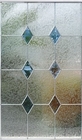 1200x600mm Cames Stained Triple Glass Panel For French Door