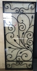 8X8 MM Front Iron Doors With Glass Inserts Wrought Iron Erosion Resistance 1.8m