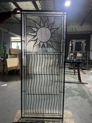 Входная дверь вставляет стекло с патиной и толщиной 1